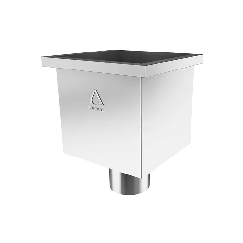RoofArt 100mm Steel Guttering Square Hopper
