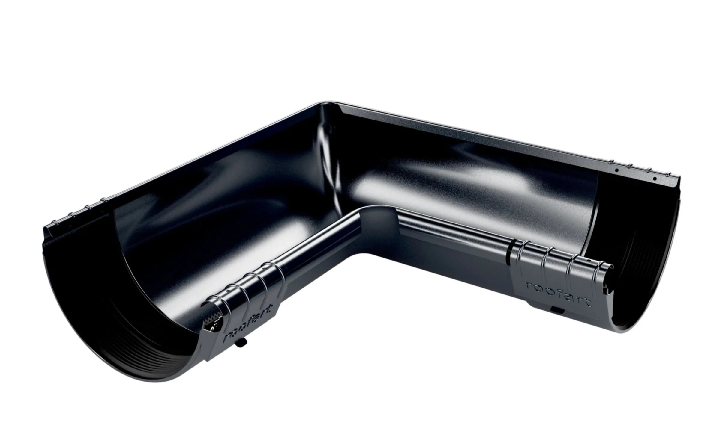 RoofArt 125mm Galvanised Steel Gutter Corner - Image 3