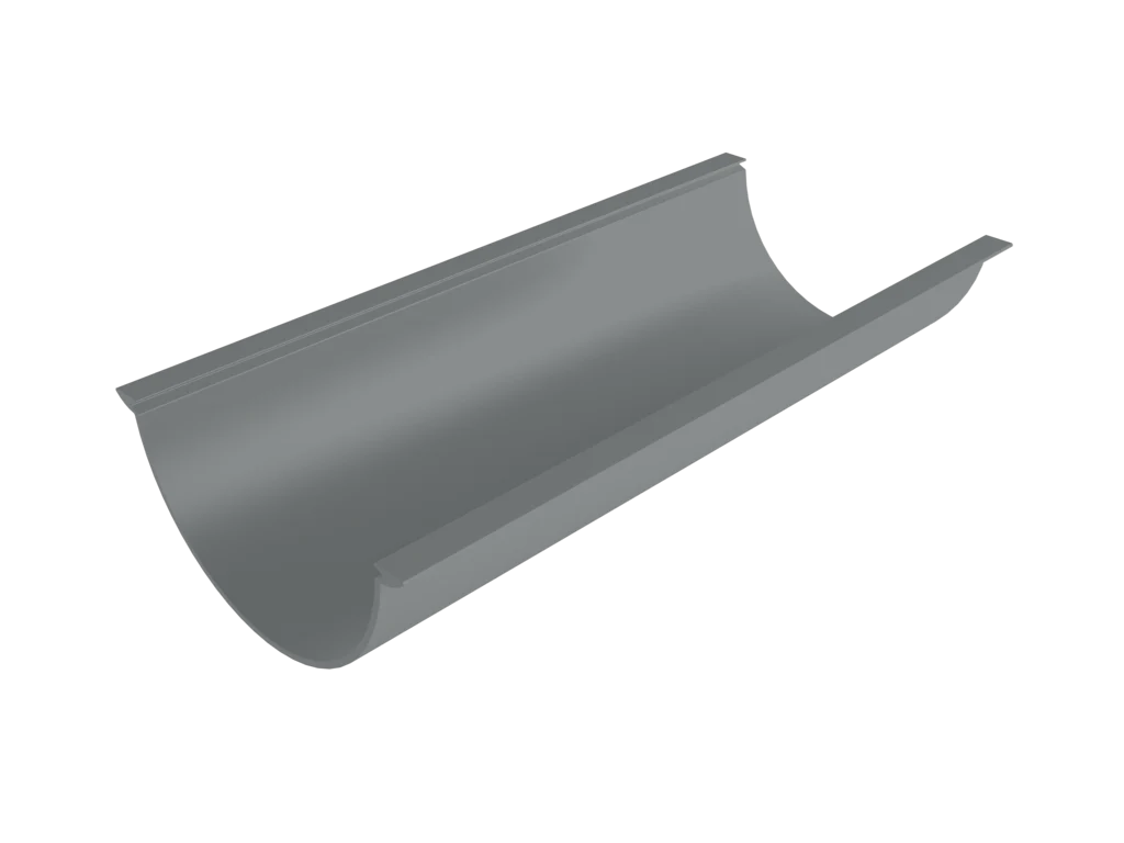 Sentinal Snap-Fit Aluminium Beaded Half Round Gutter - 114mm - Image 10