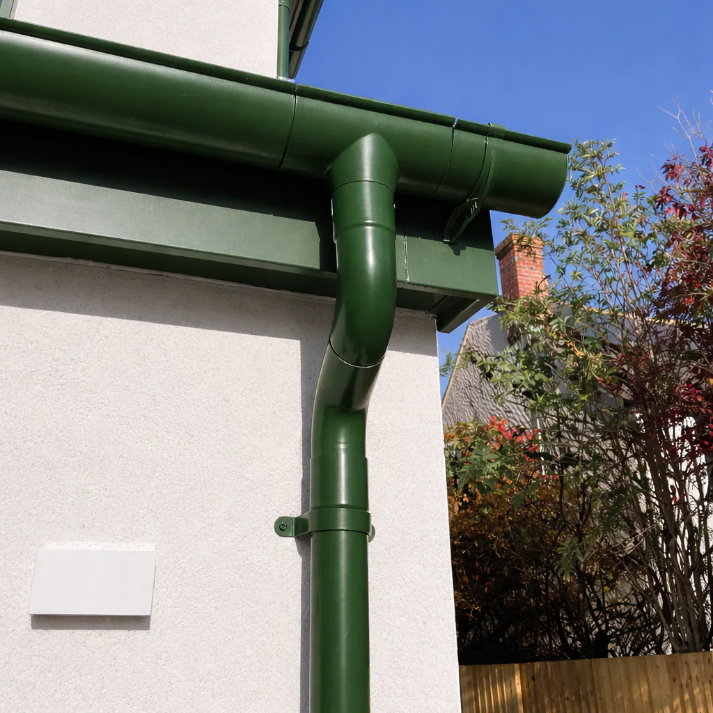 Sentinal Snap-Fit Aluminium Beaded Half Round Gutter - 114mm - Image 5