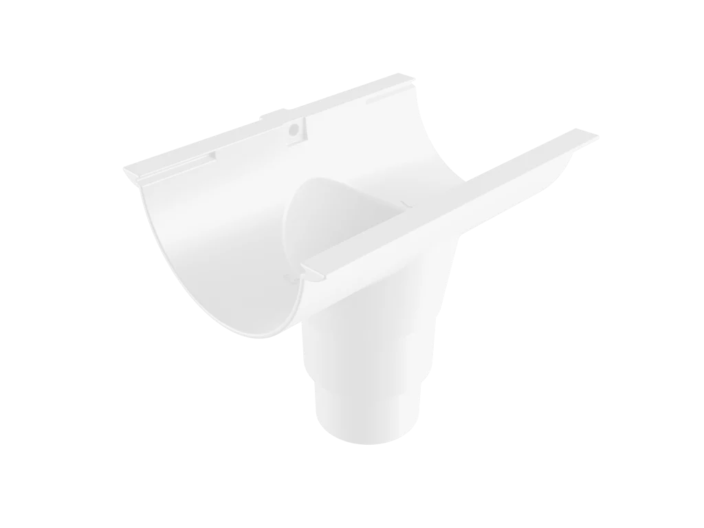 Sentinal Snap-Fit Aluminium Beaded Half Round Gutter Outlet - 150mm - Image 18