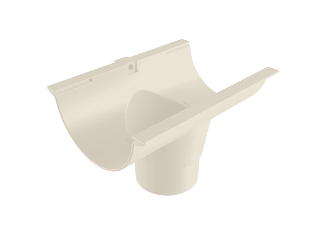 Sentinal Snap-Fit Aluminium Beaded Half Round Gutter Outlet - 150mm - Image 22