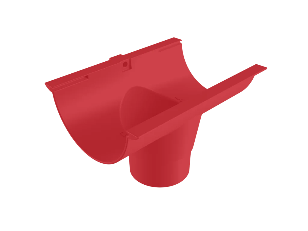 Sentinal Snap-Fit Aluminium Beaded Half Round Gutter Outlet - 150mm - Image 23
