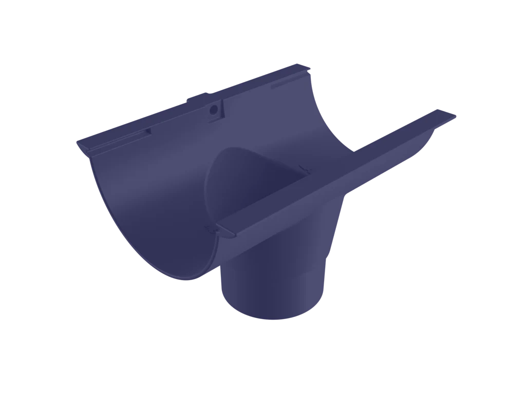 Sentinal Snap-Fit Aluminium Beaded Half Round Gutter Outlet - 150mm - Image 24