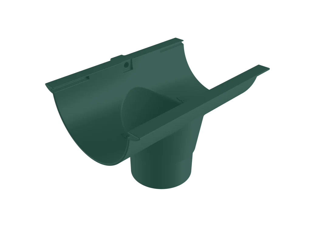Sentinal Snap-Fit Aluminium Beaded Half Round Gutter Outlet - 150mm - Image 25