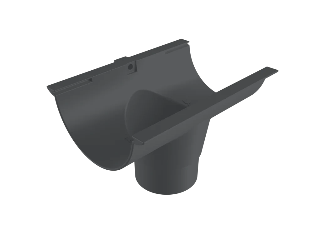 Sentinal Snap-Fit Aluminium Beaded Half Round Gutter Outlet - 150mm - Image 29
