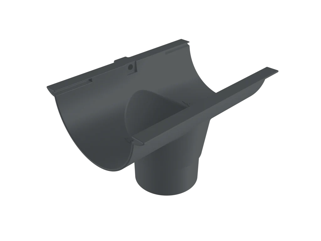 Sentinal Snap-Fit Aluminium Beaded Half Round Gutter Outlet - 150mm - Image 31