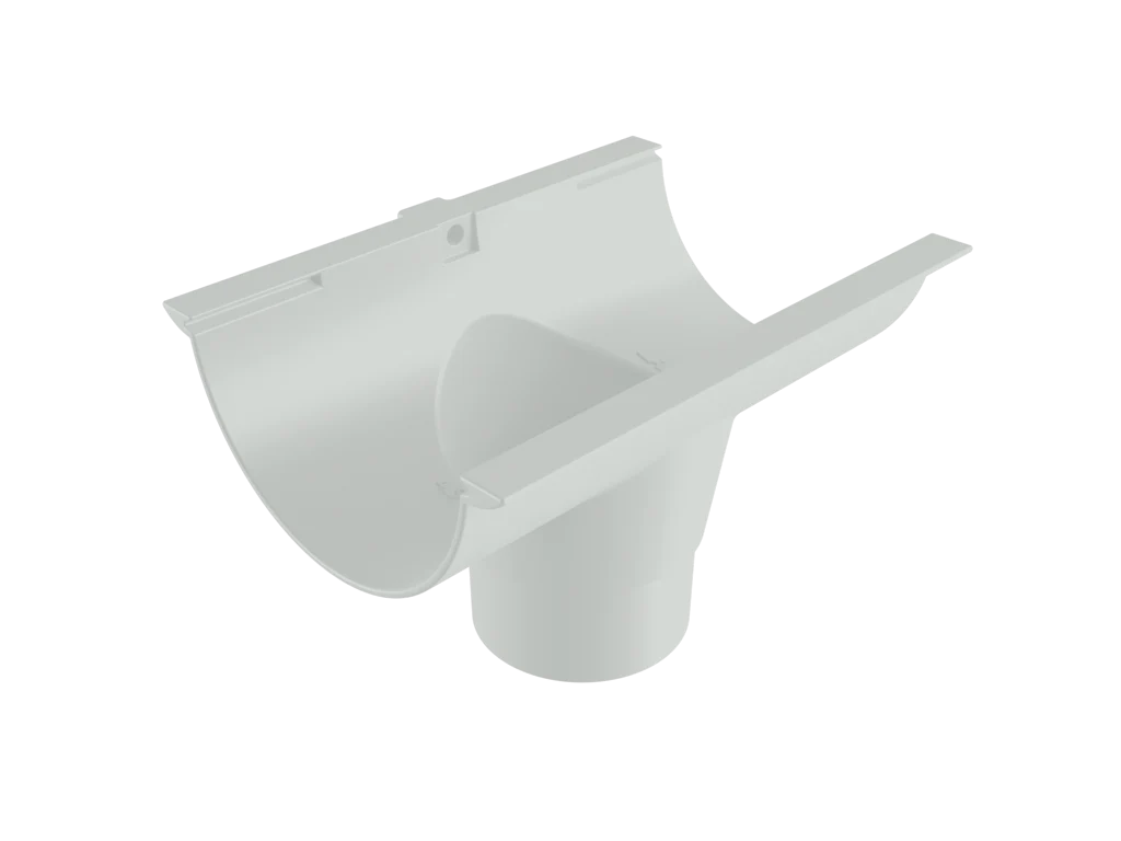 Sentinal Snap-Fit Aluminium Beaded Half Round Gutter Outlet - 150mm - Image 32