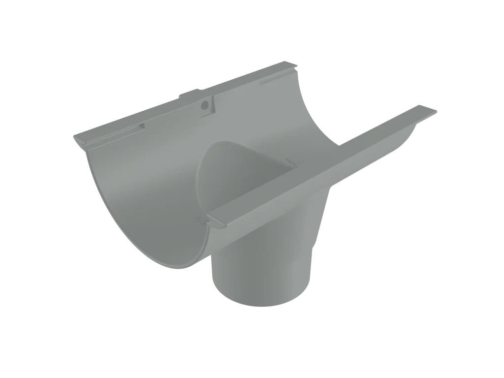 Sentinal Snap-Fit Aluminium Beaded Half Round Gutter Outlet - 150mm - Image 33