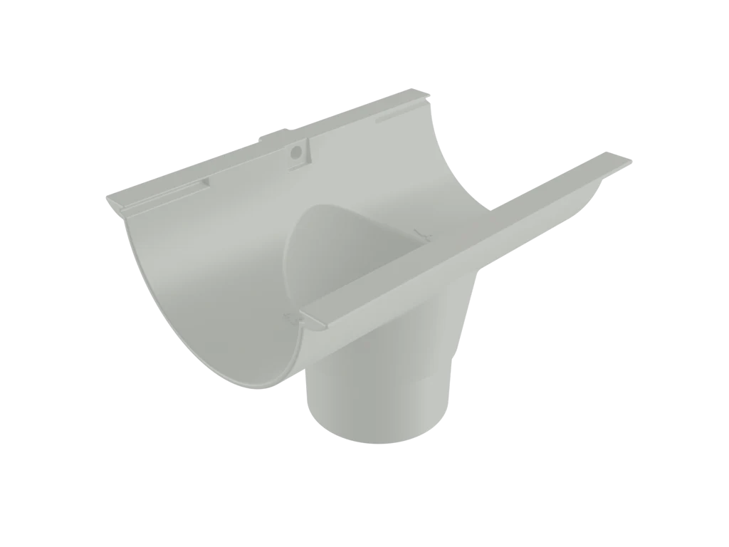 Sentinal Snap-Fit Aluminium Beaded Half Round Gutter Outlet - 150mm - Image 34