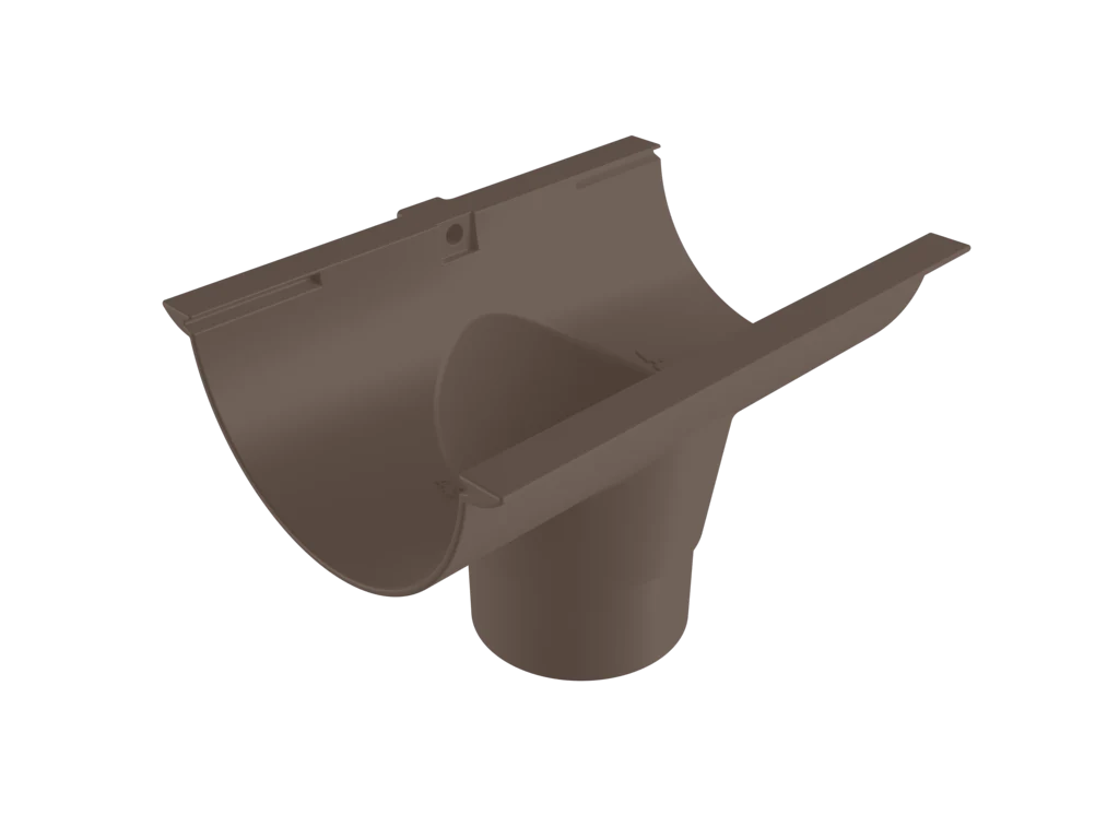 Sentinal Snap-Fit Aluminium Beaded Half Round Gutter Outlet - 150mm - Image 35