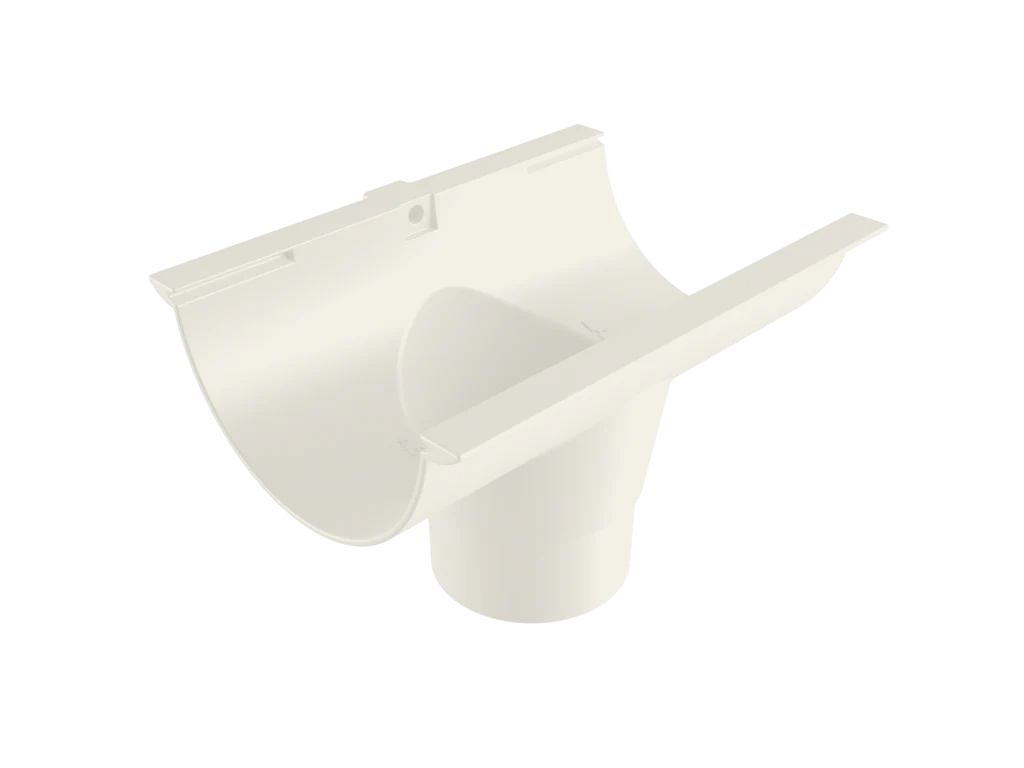 Sentinal Snap-Fit Aluminium Beaded Half Round Gutter Outlet - 150mm - Image 36
