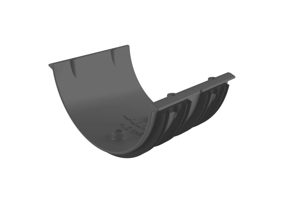 Sentinal Snap-Fit Aluminium Beaded Half Round Gutter Union Connector - Image 11