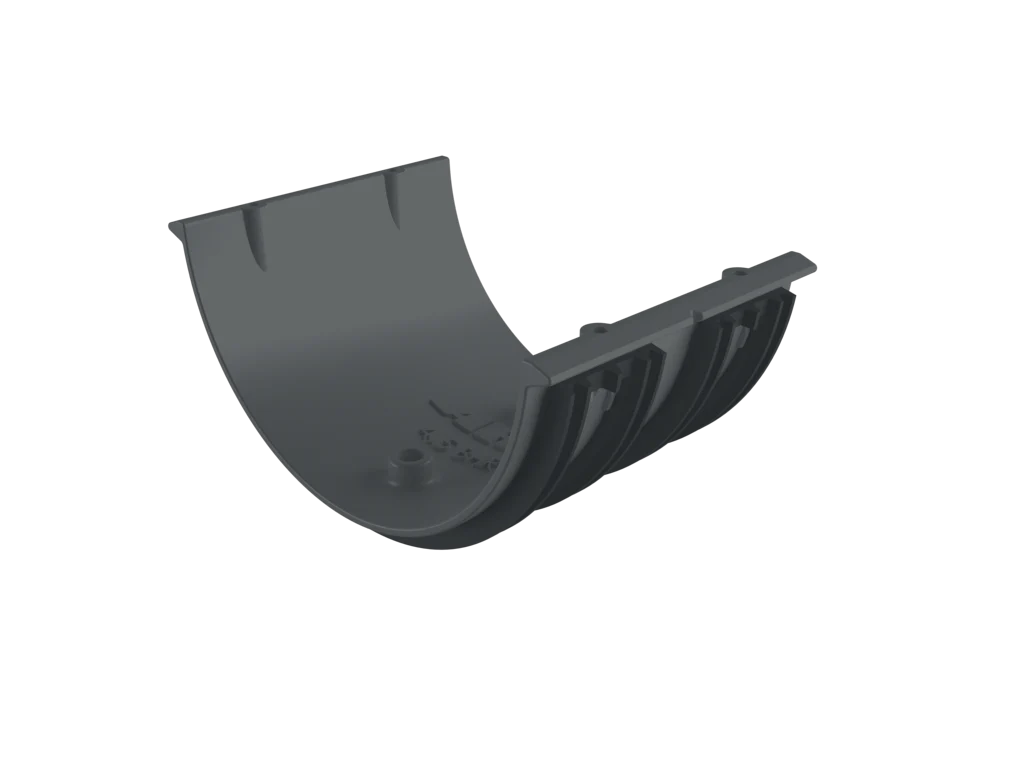 Sentinal Snap-Fit Aluminium Beaded Half Round Gutter Union Connector - Image 12