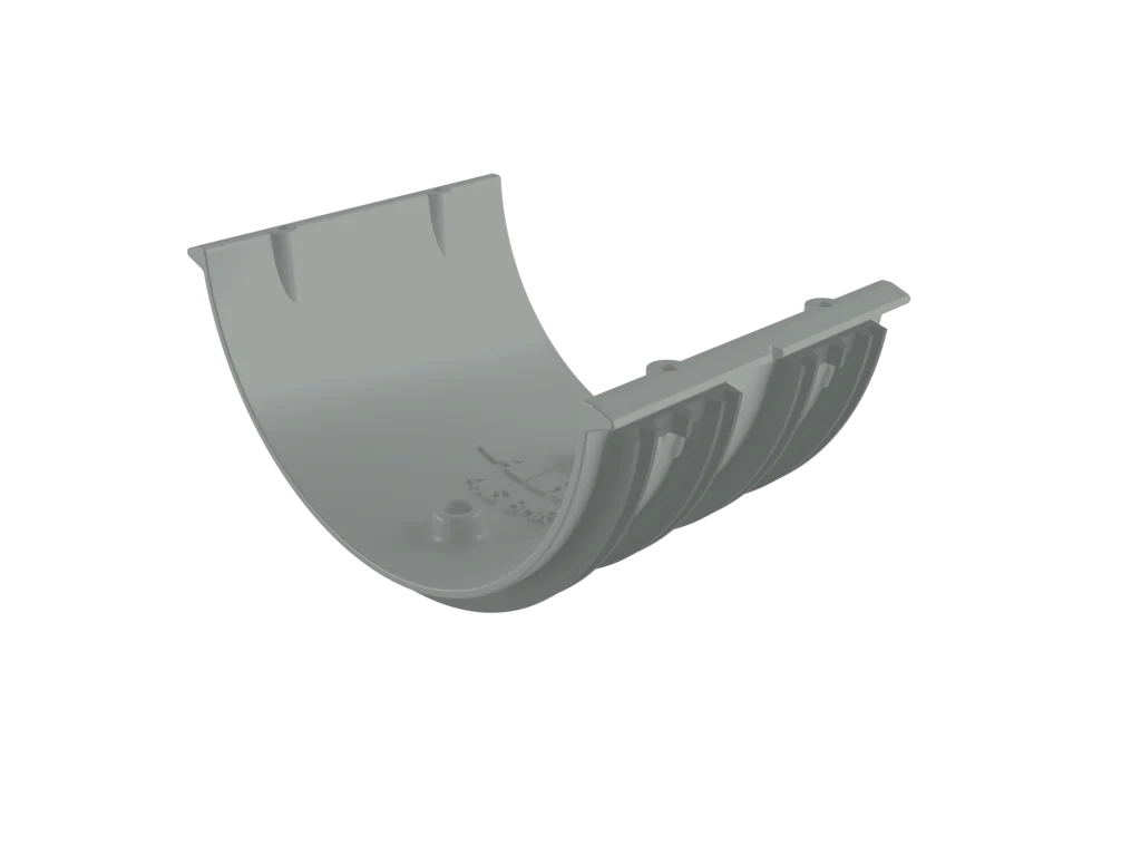 Sentinal Snap-Fit Aluminium Beaded Half Round Gutter Union Connector - Image 14