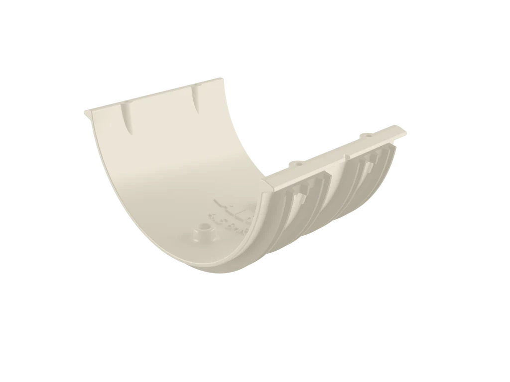 Sentinal Snap-Fit Aluminium Beaded Half Round Gutter Union Connector - Image 3