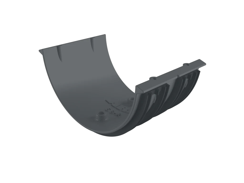 Sentinal Snap-Fit Aluminium Beaded Half Round Gutter Union Connector - Image 31