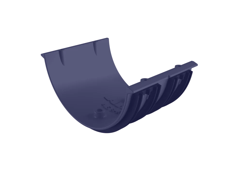 Sentinal Snap-Fit Aluminium Beaded Half Round Gutter Union Connector - Image 5