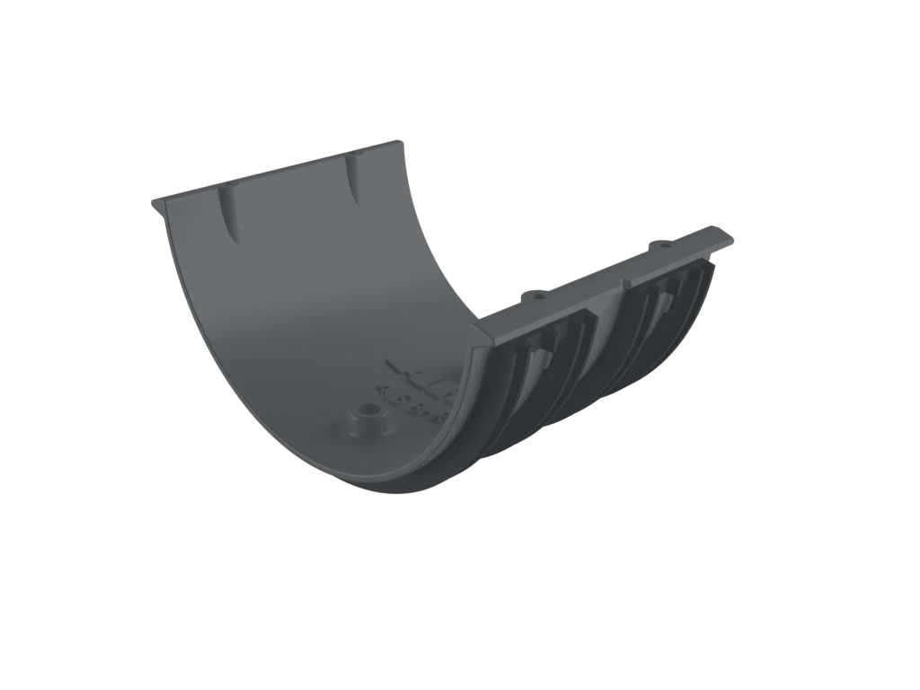 Sentinal Snap-Fit Aluminium Beaded Half Round Gutter Union Connector - Image 9