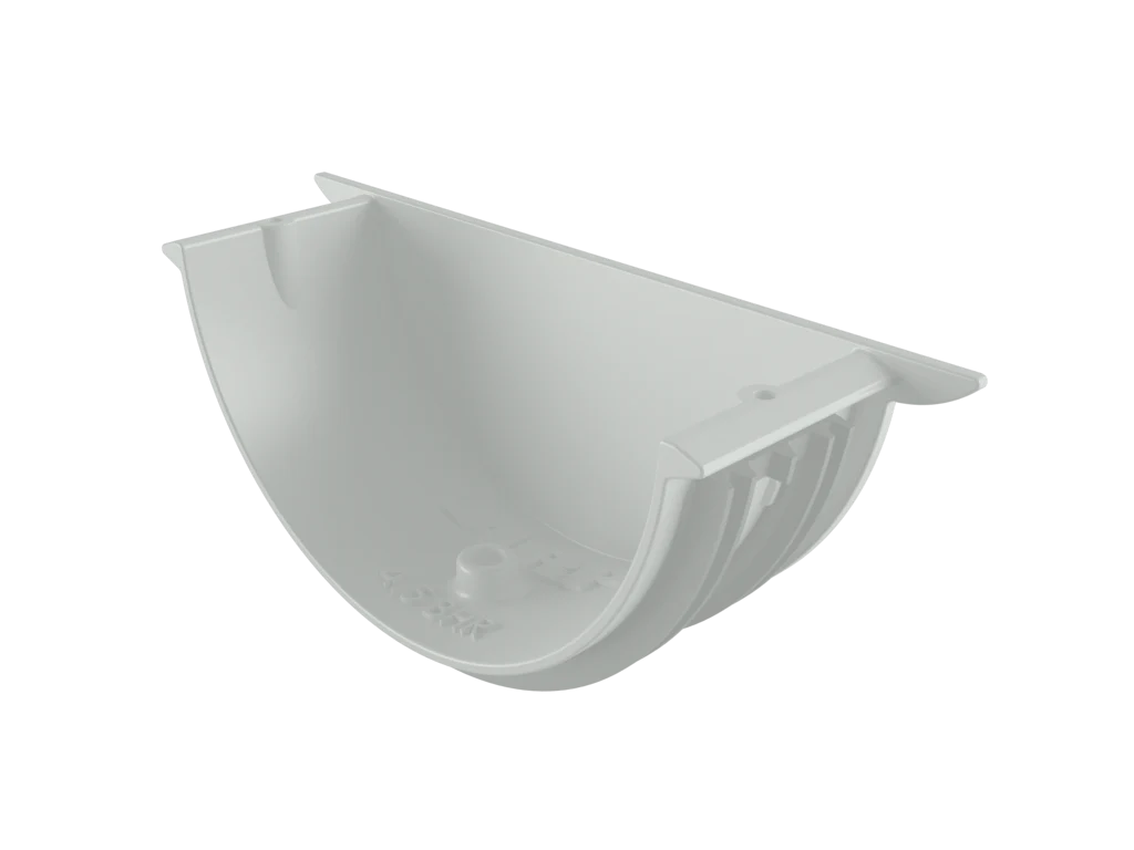 Sentinal Snap-Fit Aluminium Beaded Half Round Gutter Universal Stop End - Image 13