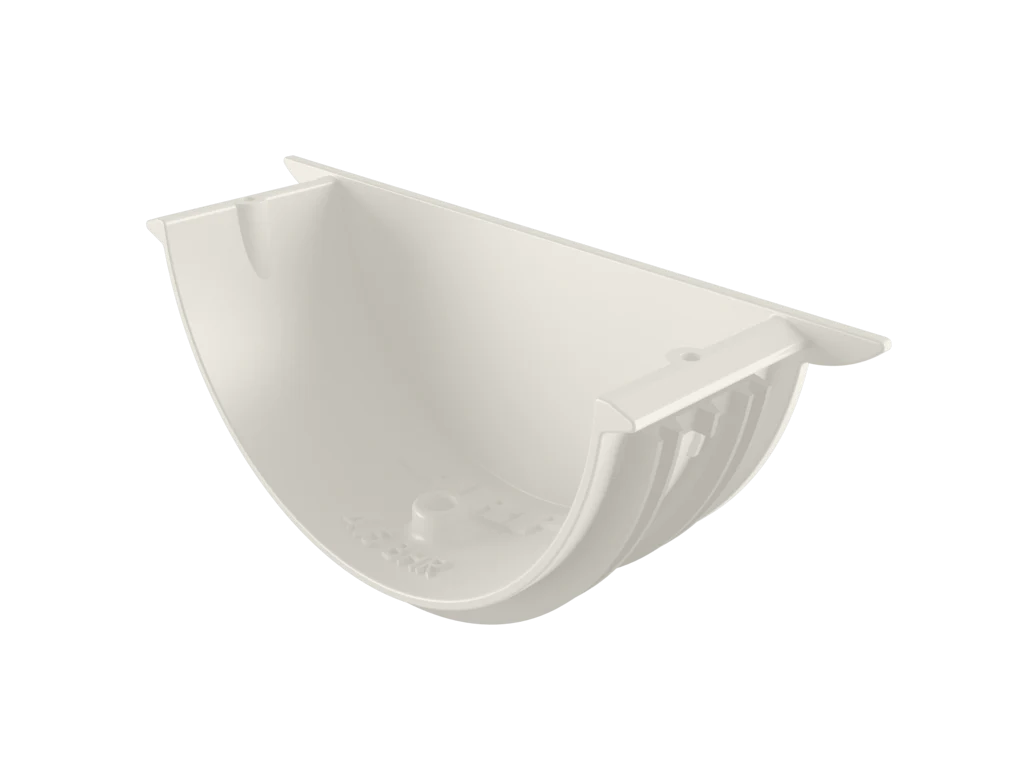 Sentinal Snap-Fit Aluminium Beaded Half Round Gutter Universal Stop End - Image 17