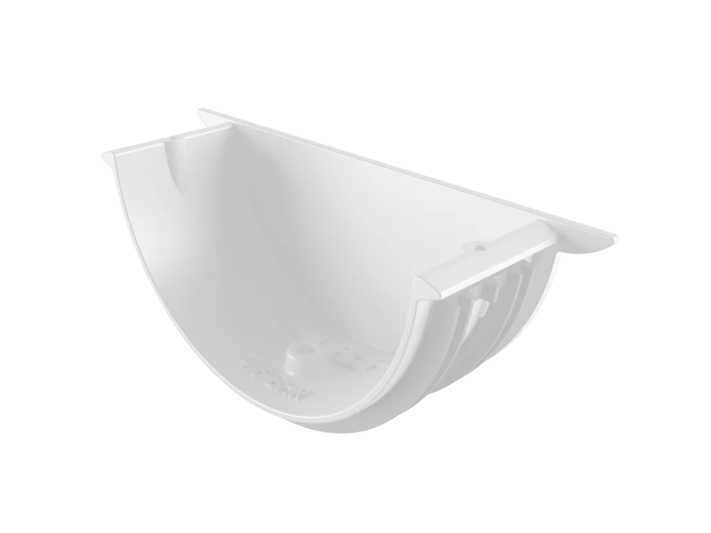 Sentinal Snap-Fit Aluminium Beaded Half Round Gutter Universal Stop End - Image 18