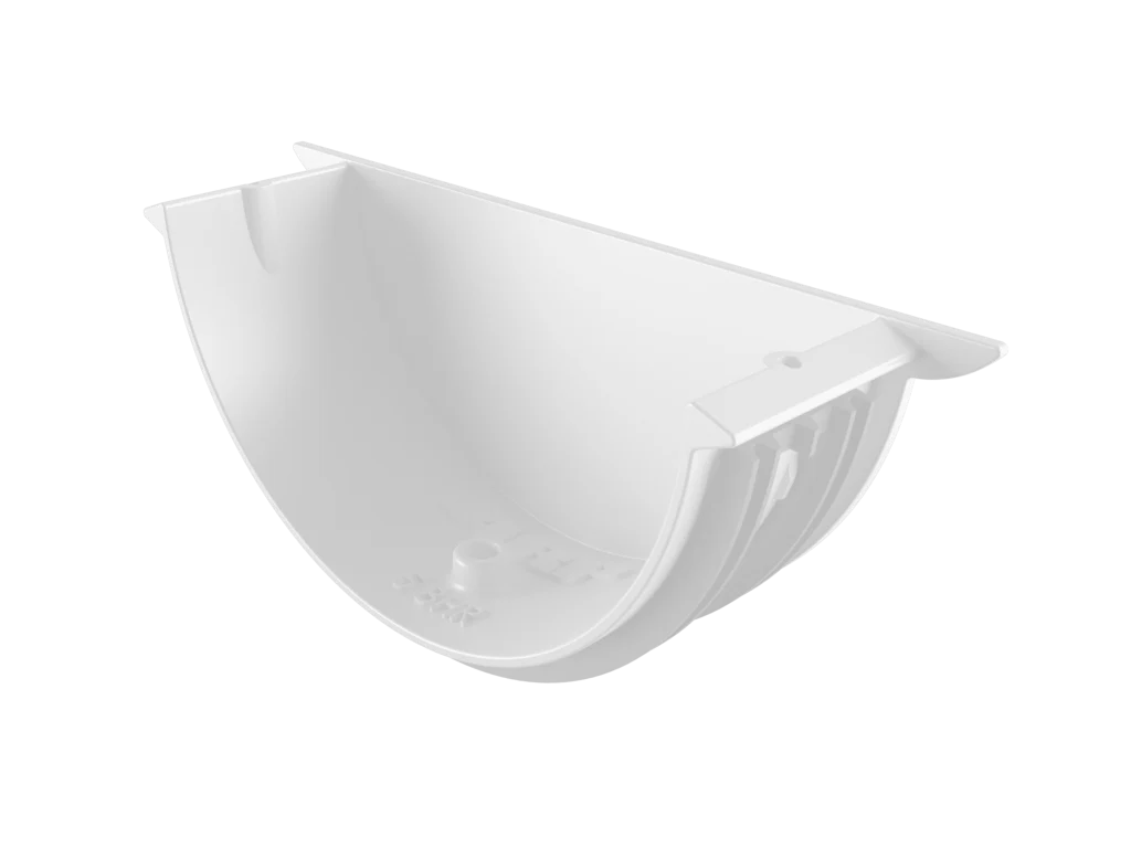 Sentinal Snap-Fit Aluminium Beaded Half Round Gutter Universal Stop End - Image 22