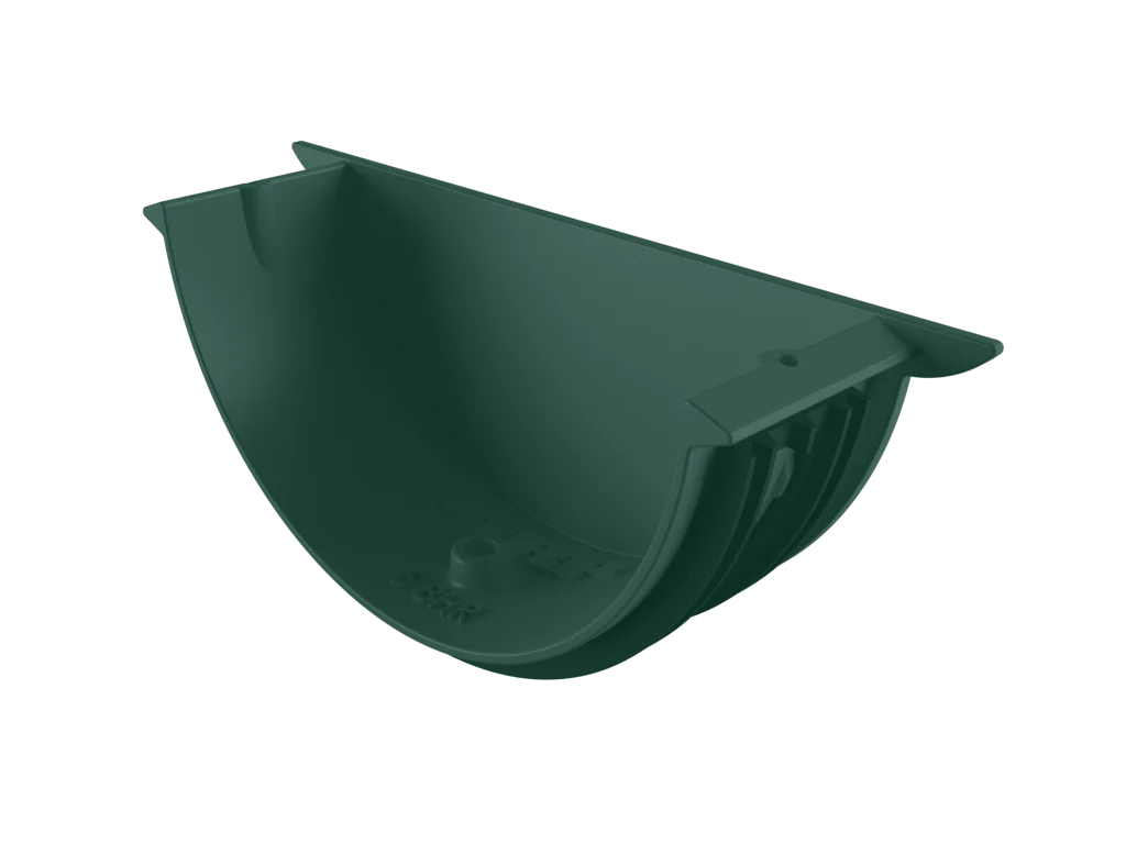 Sentinal Snap-Fit Aluminium Beaded Half Round Gutter Universal Stop End - Image 24
