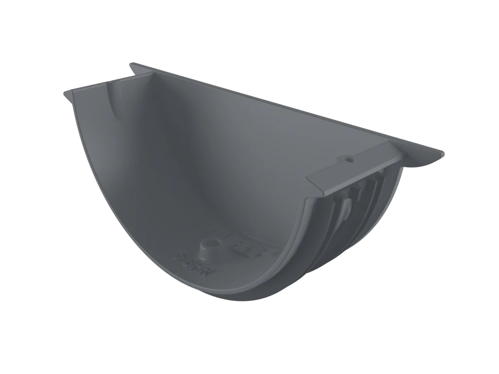 Sentinal Snap-Fit Aluminium Beaded Half Round Gutter Universal Stop End - Image 26