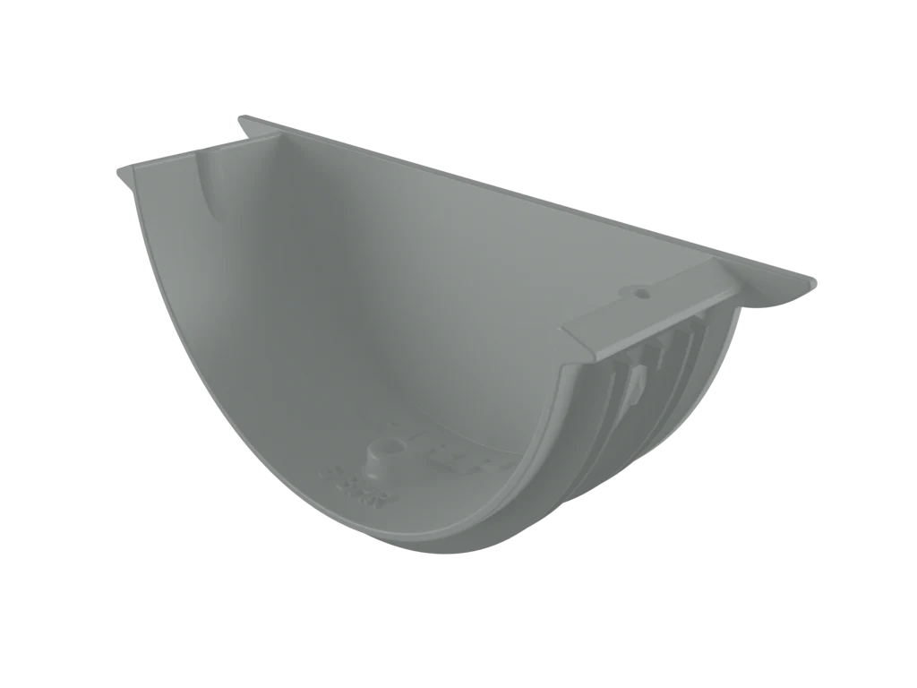 Sentinal Snap-Fit Aluminium Beaded Half Round Gutter Universal Stop End - Image 32