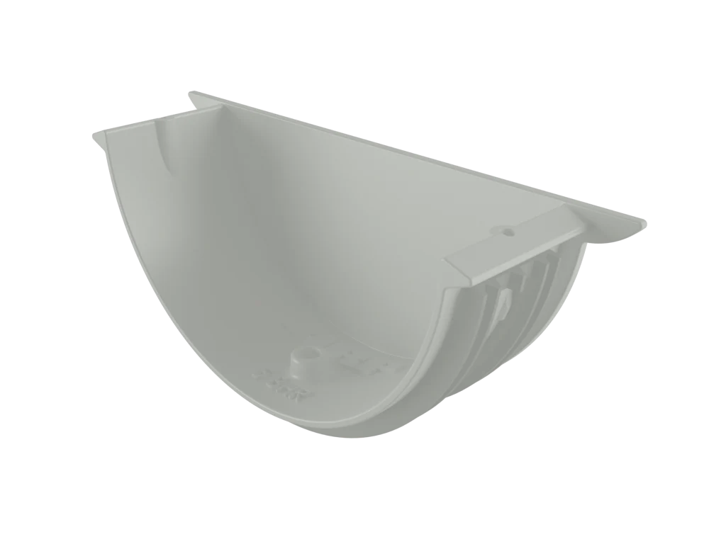 Sentinal Snap-Fit Aluminium Beaded Half Round Gutter Universal Stop End - Image 33