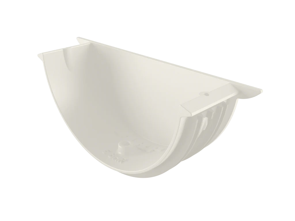 Sentinal Snap-Fit Aluminium Beaded Half Round Gutter Universal Stop End - Image 35