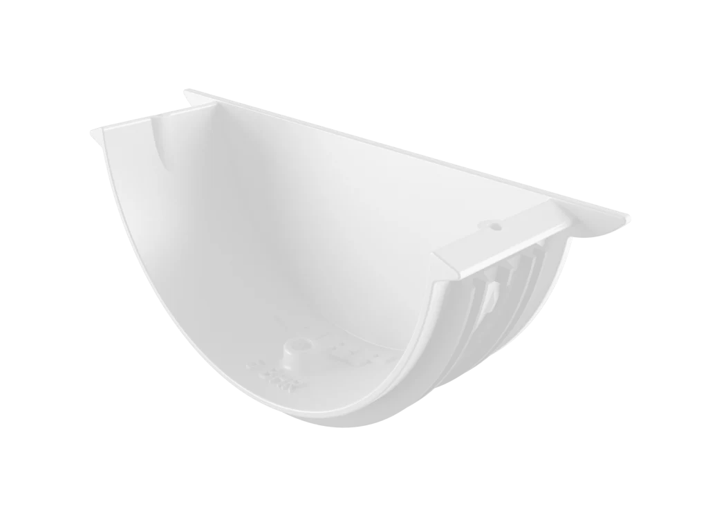 Sentinal Snap-Fit Aluminium Beaded Half Round Gutter Universal Stop End - Image 36