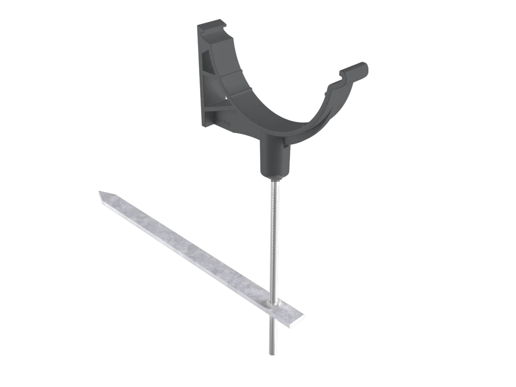 Sentinal Snap-Fit Aluminium Beaded Half Round Rise & Fall Bracket - Image 10