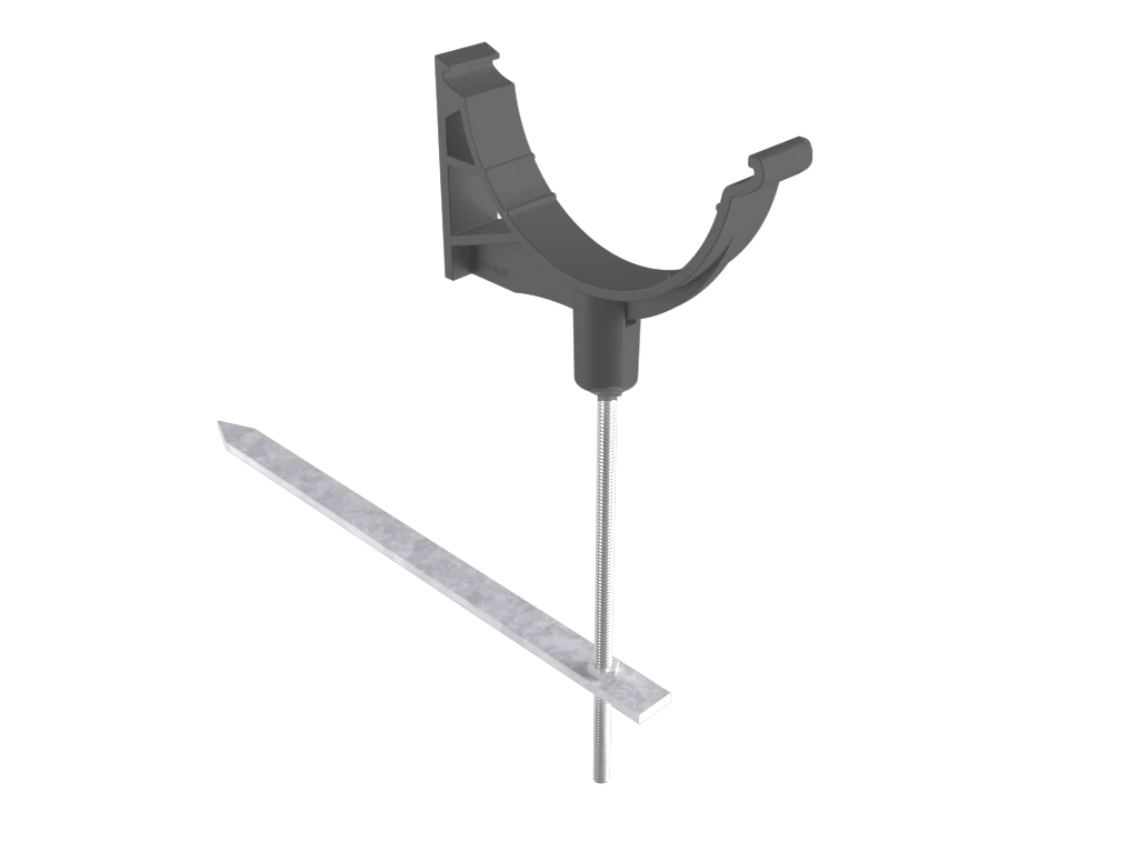 Sentinal Snap-Fit Aluminium Beaded Half Round Rise & Fall Bracket - Image 11