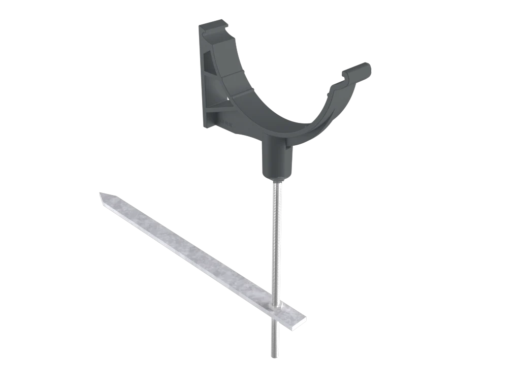 Sentinal Snap-Fit Aluminium Beaded Half Round Rise & Fall Bracket - Image 12