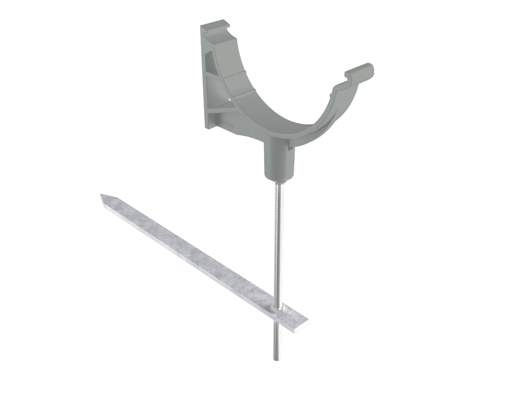 Sentinal Snap-Fit Aluminium Beaded Half Round Rise & Fall Bracket - Image 14