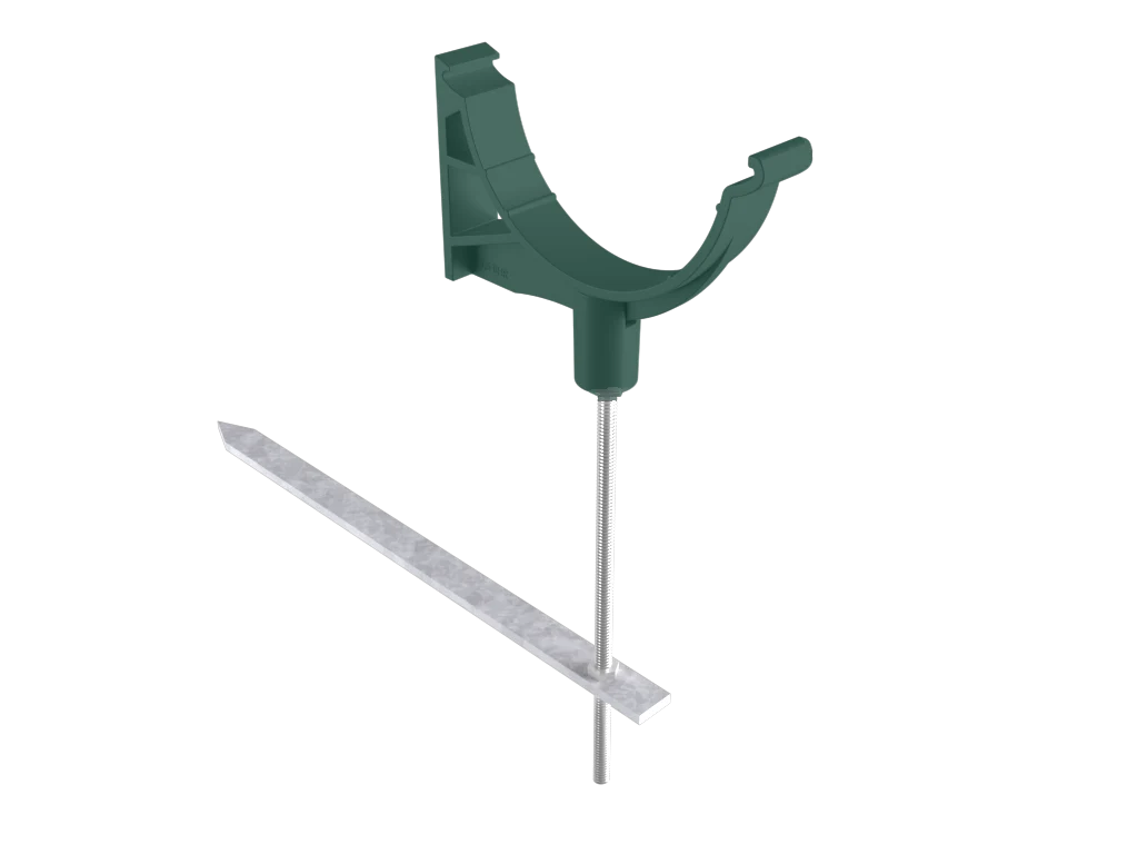Sentinal Snap-Fit Aluminium Beaded Half Round Rise & Fall Bracket - Image 3