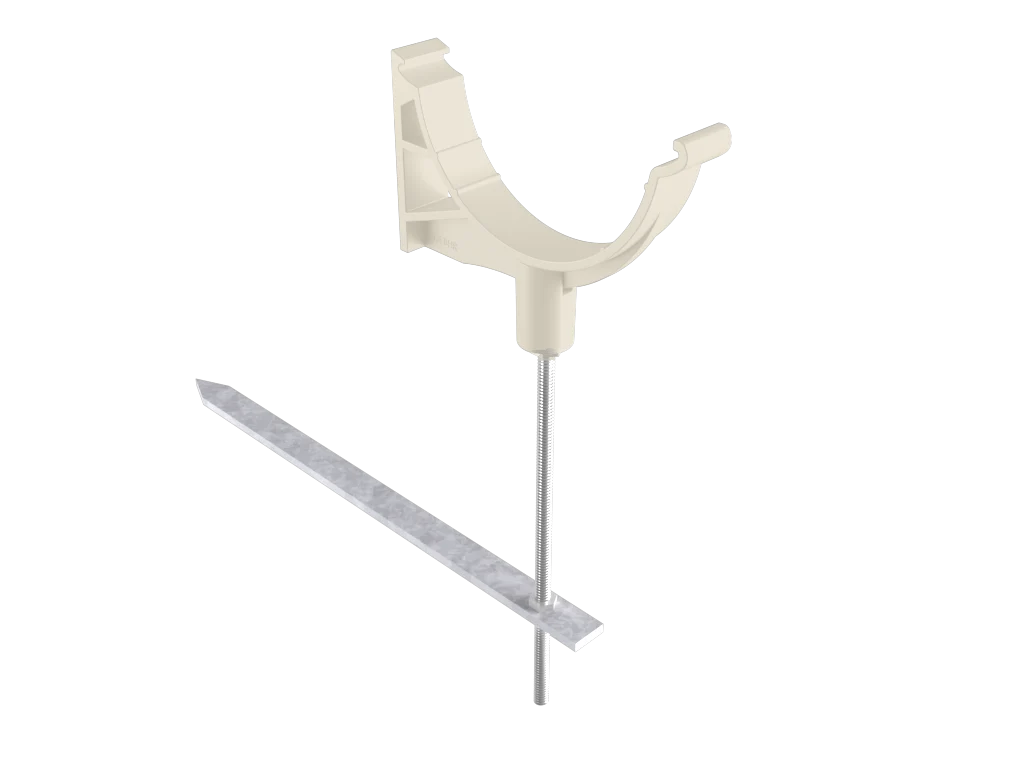 Sentinal Snap-Fit Aluminium Beaded Half Round Rise & Fall Bracket - Image 4