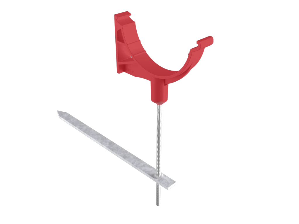 Sentinal Snap-Fit Aluminium Beaded Half Round Rise & Fall Bracket - Image 5