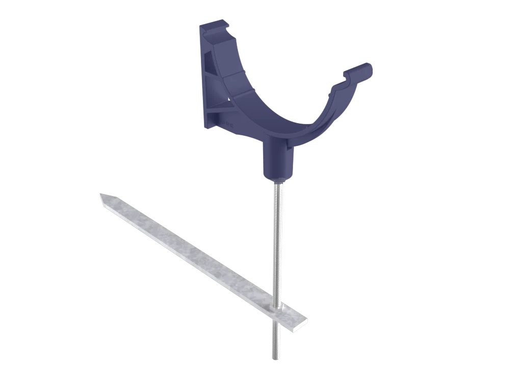 Sentinal Snap-Fit Aluminium Beaded Half Round Rise & Fall Bracket - Image 6