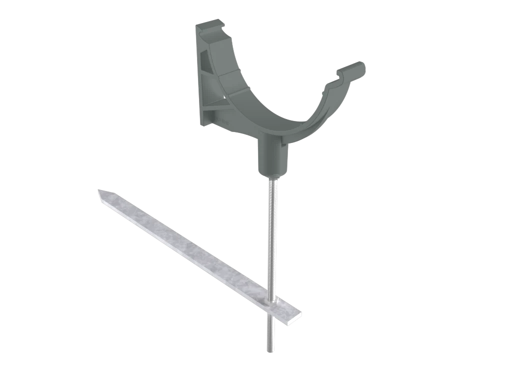 Sentinal Snap-Fit Aluminium Beaded Half Round Rise & Fall Bracket - Image 7
