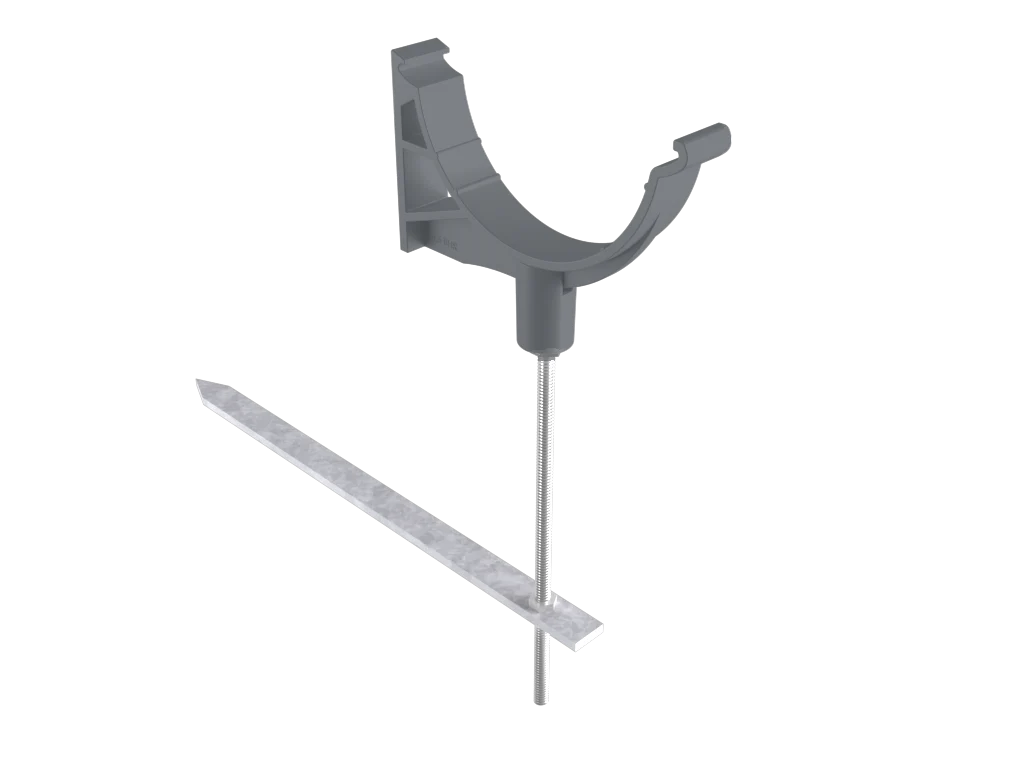 Sentinal Snap-Fit Aluminium Beaded Half Round Rise & Fall Bracket - Image 8
