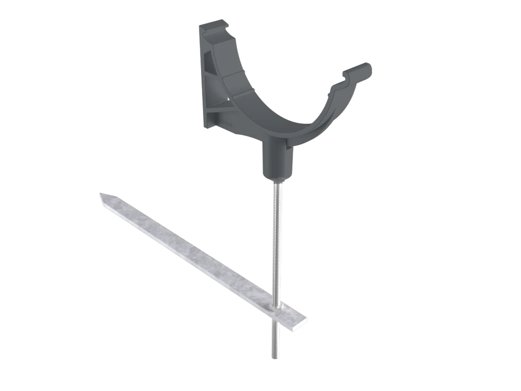 Sentinal Snap-Fit Aluminium Beaded Half Round Rise & Fall Bracket - Image 9