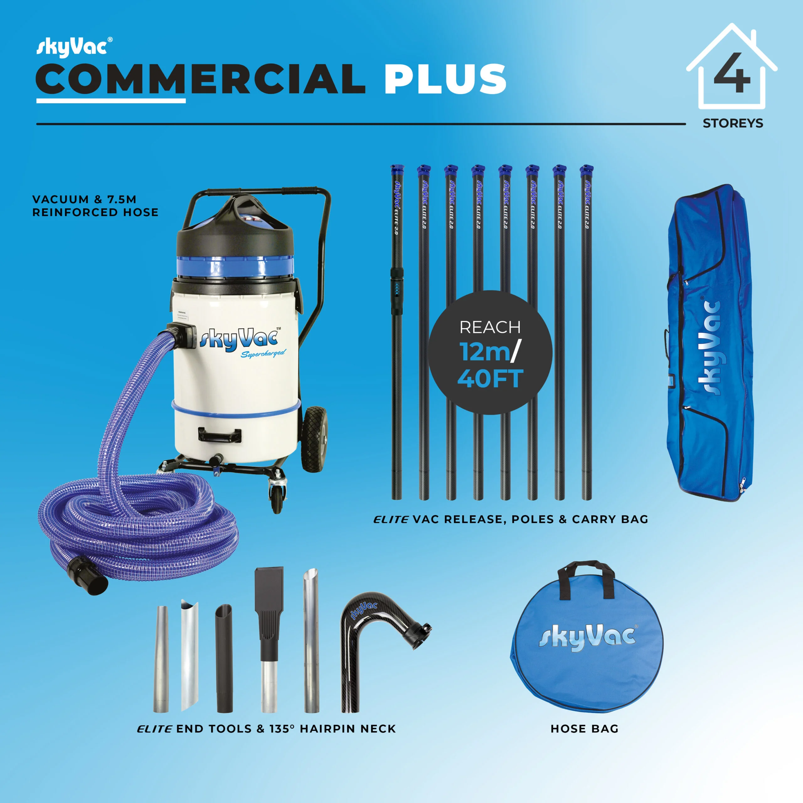 skyVac® Commercial Plus with Elite Poles - Image 6