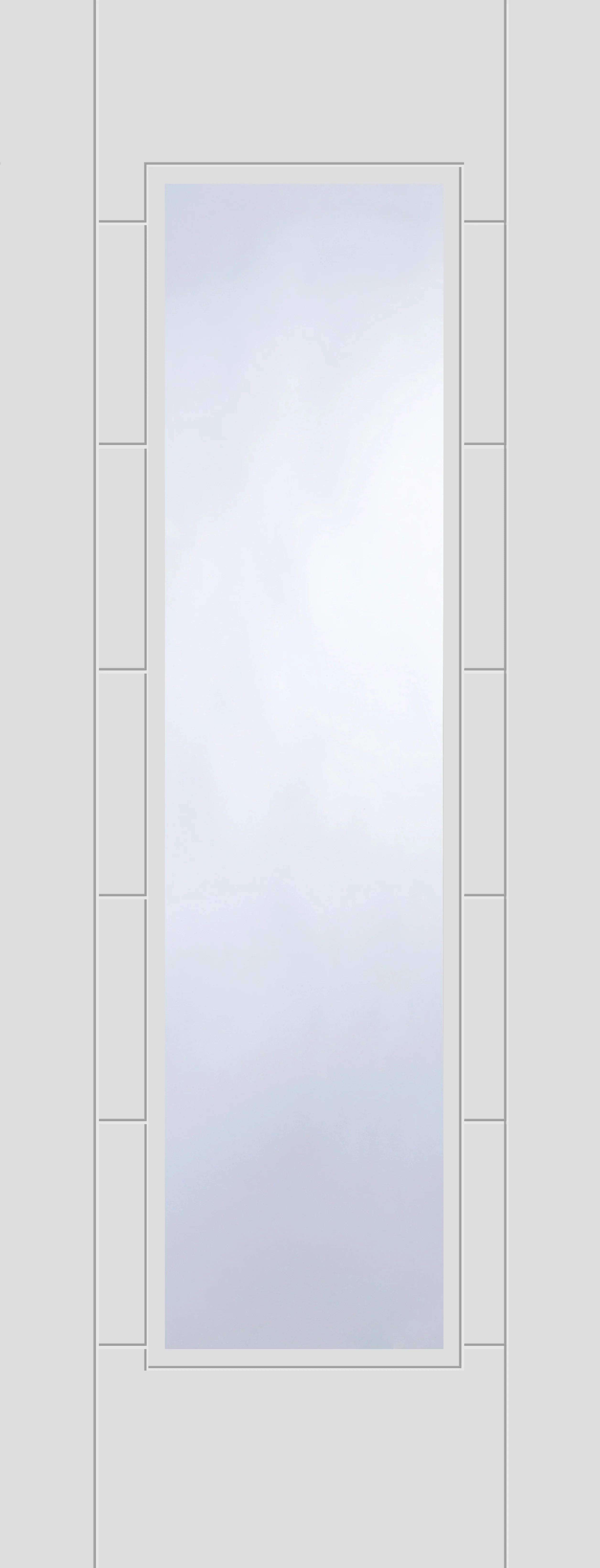 Mendes Corsica 1 Light Clear Glazed White Primed Internal Door