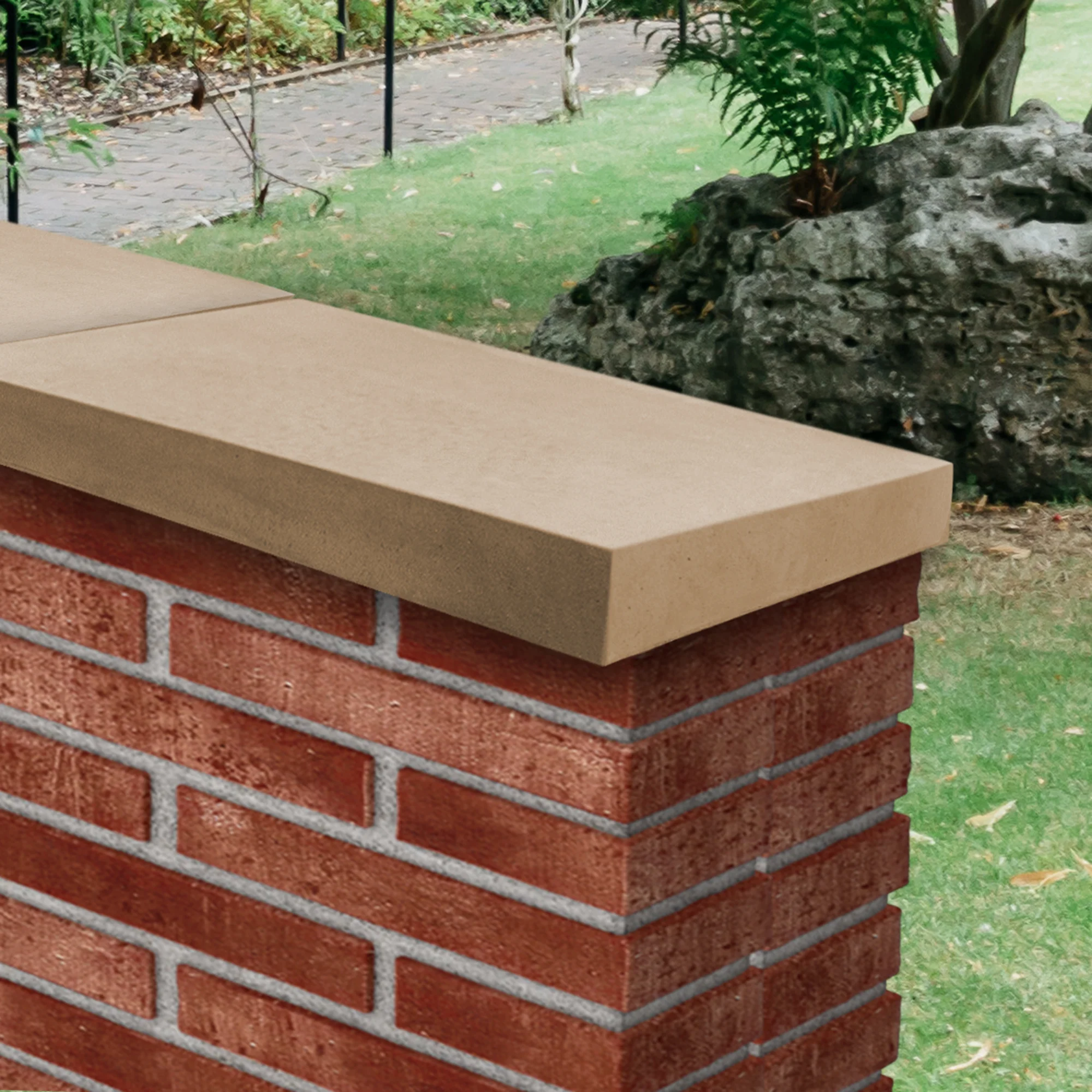 Willowcrete Single Weathered Concrete Coping Stones - 600mm (L) - Image 14