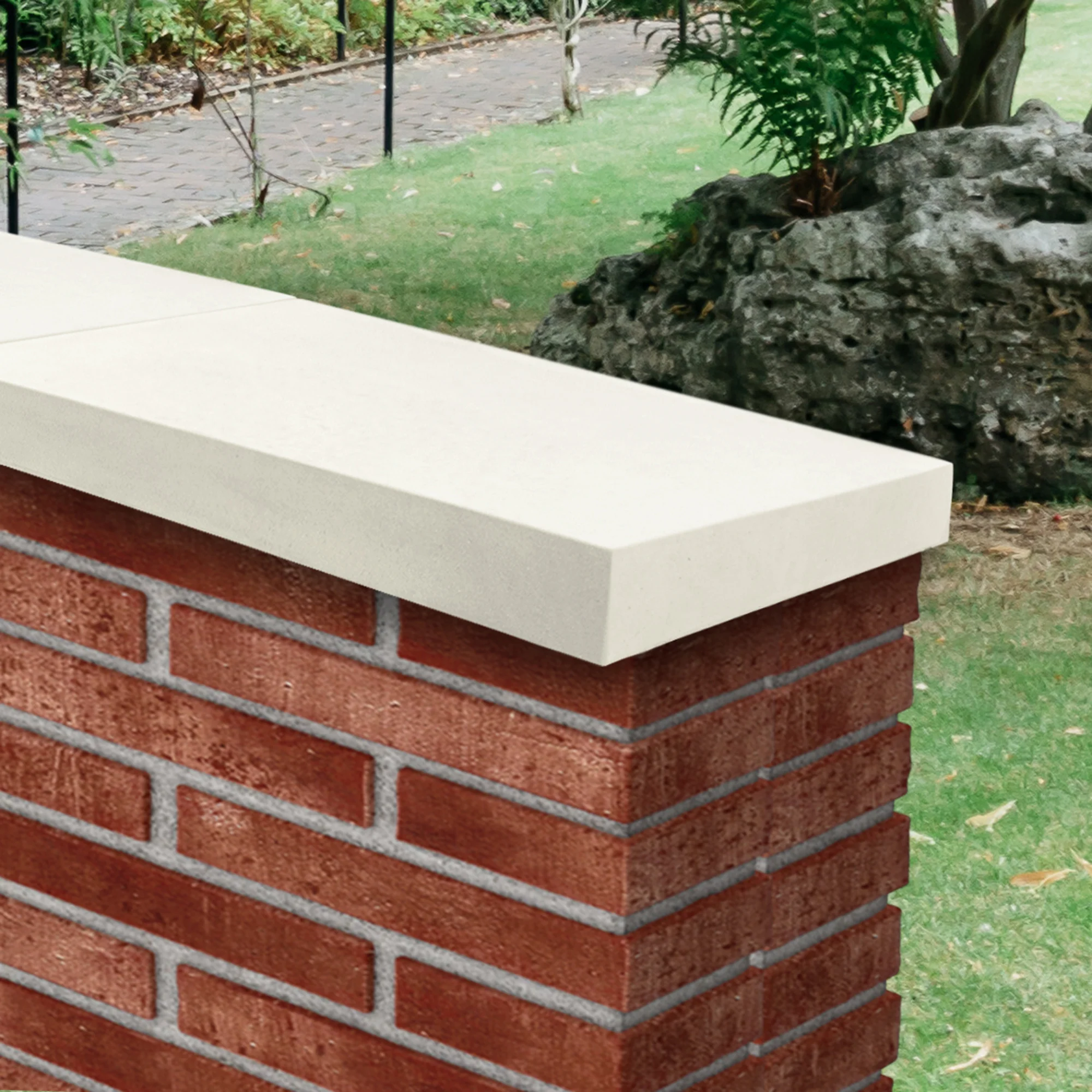 Willowcrete Single Weathered Concrete Coping Stones - 600mm (L) - Image 17