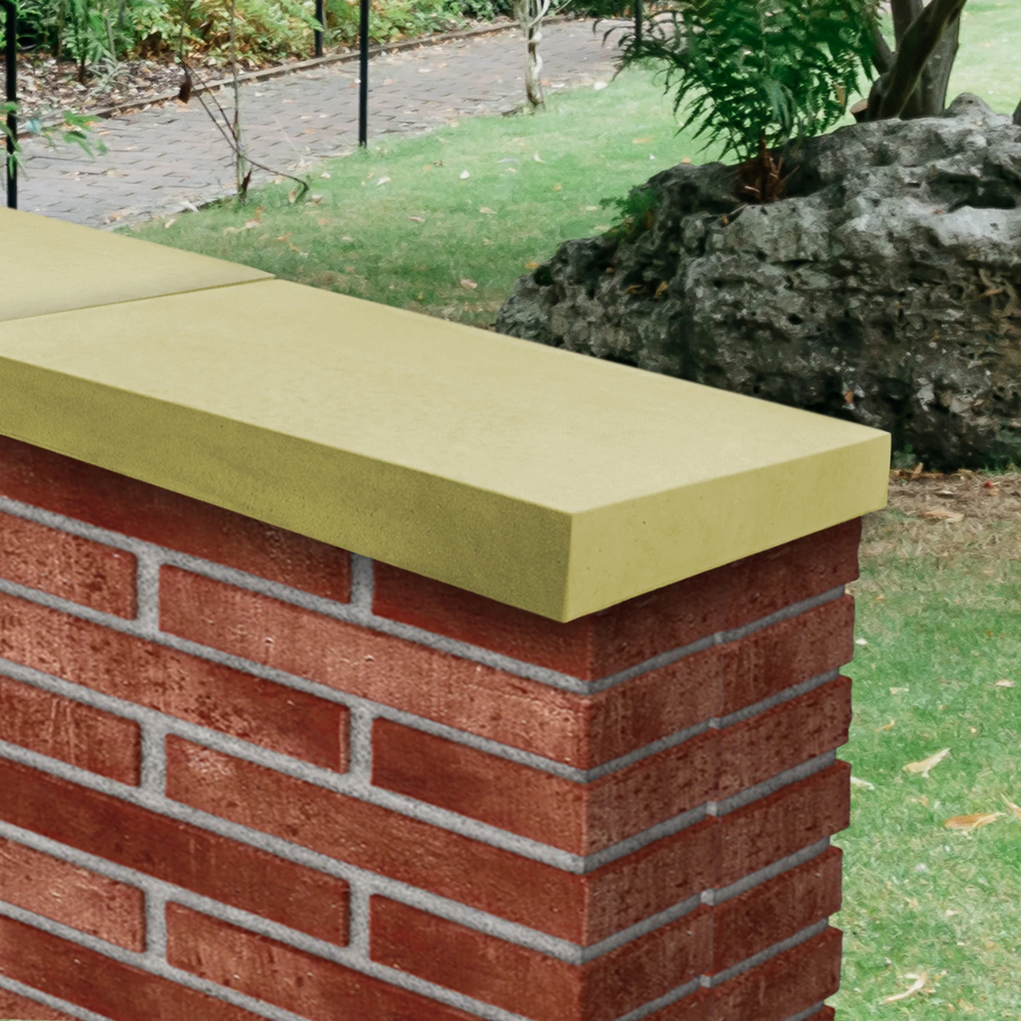 Willowcrete Single Weathered Concrete Coping Stones - 600mm (L) - Image 5
