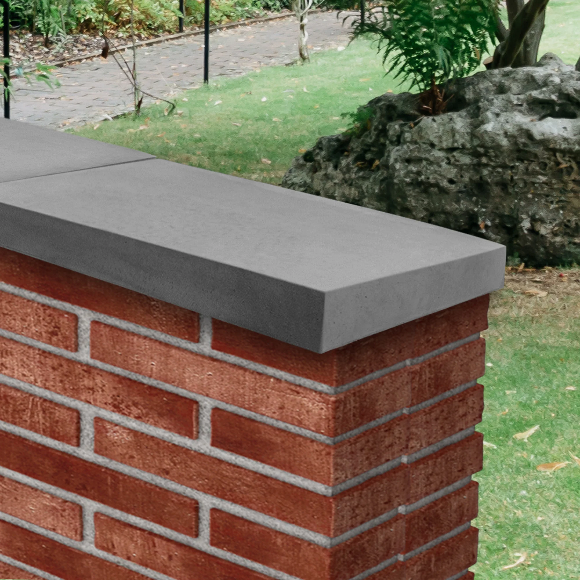 Willowcrete Single Weathered Concrete Coping Stones - 600mm (L) - Image 8